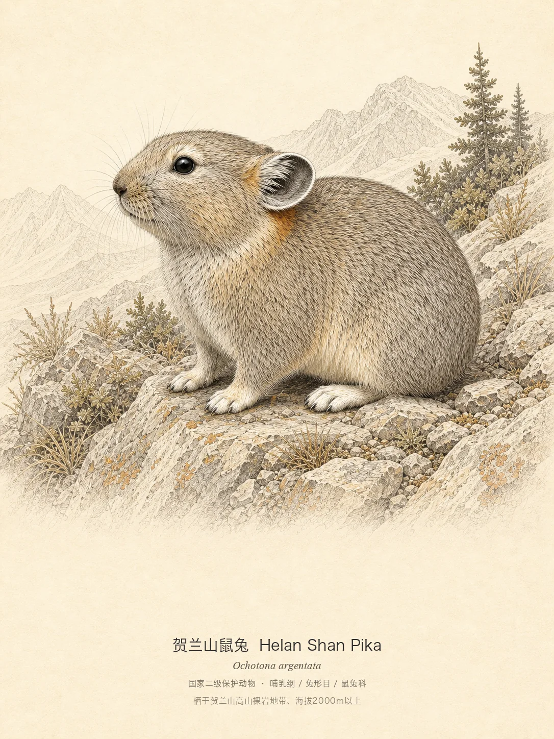 贺兰山鼠兔