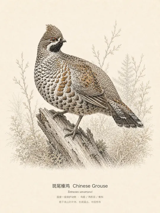斑尾榛鸡
