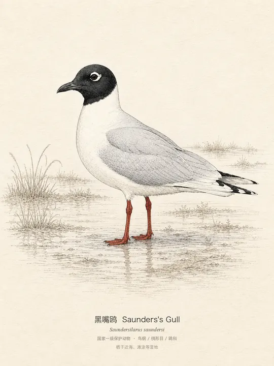 黑嘴鸥
