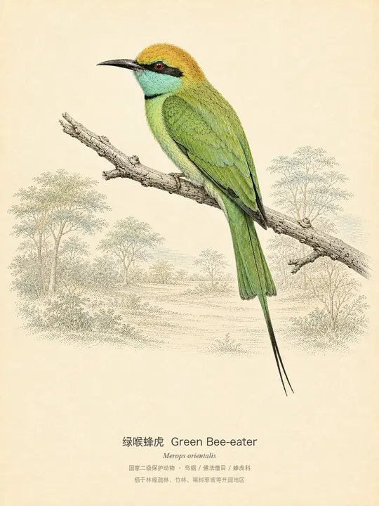 绿喉蜂虎
